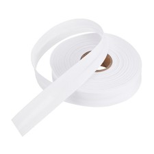 1 Inch Single Fold Bias Tape Polyester for Sewing White 25 Yards