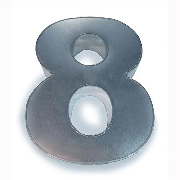 Cake Tin Baking Pan Tray Birthday Novelty Mould Bake Euros Baking Number 8
