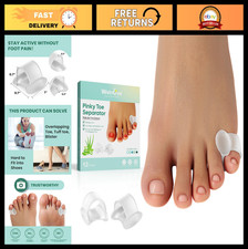 Gel Toe Separator Spacers - 12 Pack Aloe Vera Silicone Bunion Cushions for Pain