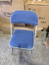 VINGLI 6 Pack Folding Chairs with Padded Seats, Metal Frame with Fabric Seat