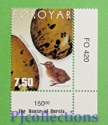 5737- FAROE ISLANDS 2002 EIER UND KÜKEN Fr. 7,50 postfrisch