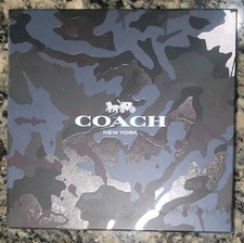 Boxed Notebook And Pencil Case Gift Set In Signature coach Canvas