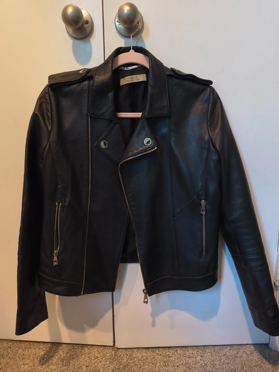 Versace Collection / ラムスキン レザーチェスターコート 25+ Versace Leather Outer Shell Coats, Jackets & Vests for Men for