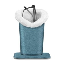 Plush Lined Eyeglasses Holder, Glasses Stand Case, Anti-scratch Ocean Blue
