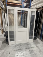 White Glazed Internal Door Set - Please Read The Full Description