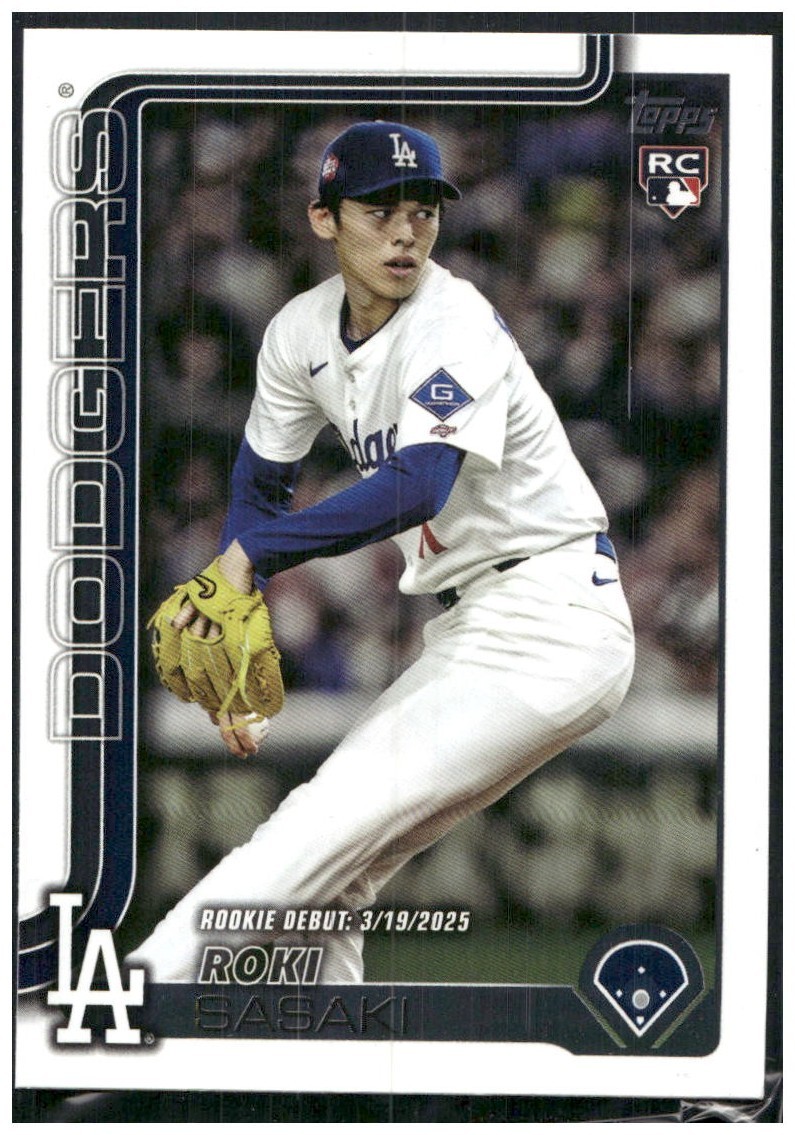 2025 Topps Update Roki Sasaki #US199 RC Debut 3/19/2025 Dodgers | eBay