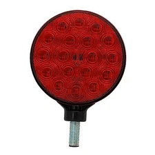 4" Round Dual-Face Red and Amber Lens 12V Turn Direction Indicator Light