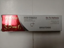 Yayashi SP-6 Probiotic Whitening Toothpaste Oral Health New 120g 09/2027