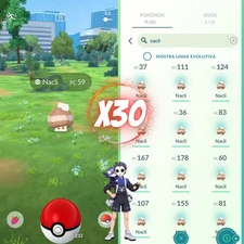 Nacli (×30) Pokémon Go - T r @ d e or PTC -  PVP IV