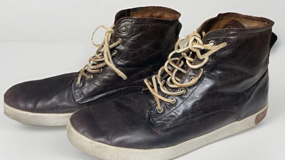 Blackstone 皮革棕色靴子鞋女式 12 男式 10 美国时尚荷兰设计师 — 第 4/4 张图片