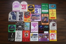 Vintage Backstage Pass Lot 25 Motley Crue Cult Devo Cars Judas Priest Beach Boys
