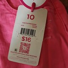 JUSTICE Denim Jean Sz 10 Mini Mom Hot Pink Distressed & Frayed Bottom Hem Shorts — photo 9
