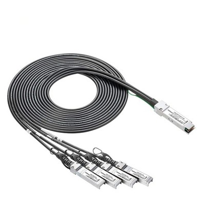 10Gtek 40G QSFP+ to 4xSFP+ Breakout DAC - 40GBASE-CR4 Passive Direct Attach C...