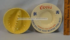 Excellent Pair Vintage Coors and Anholt Clean Round Ashtrays