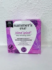 Summer's Eve Island Splash Cleansing Cloths For Sensitive Skin. 16 Count