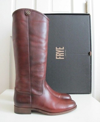 melissa button 2 wide calf cognac