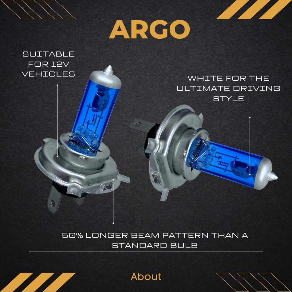 H4 100w Xenon White Headlight Bulbs Super 472 P43t 8500k Lamp Light Hid