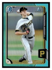 2015 Bowman Draft #77 Brandon Waddell Chrome Blue Sky Refractors