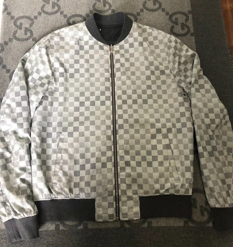 louis vuitton jacket grey