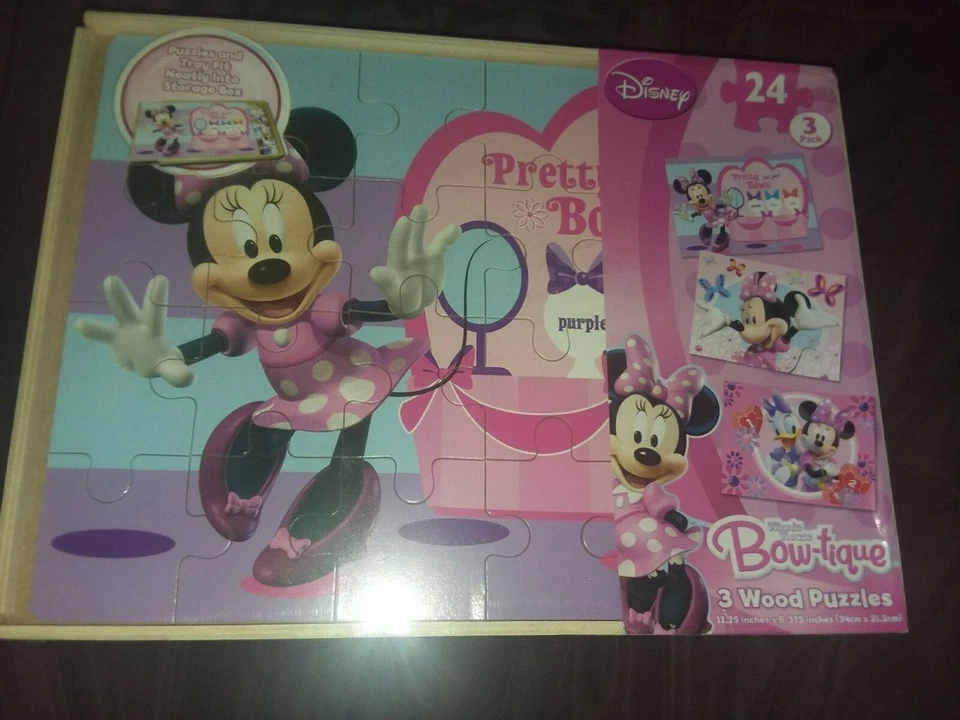 Совершенно новый Disney 3-деревянный пазл набор лот - Изображение 2 из 4