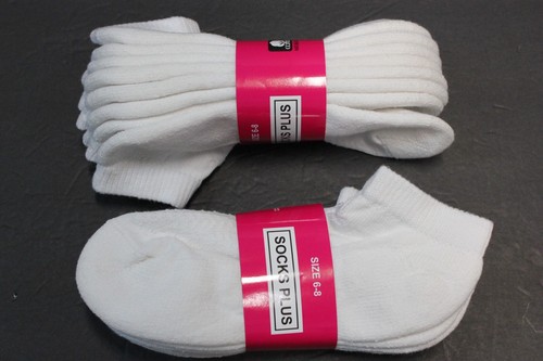 12 Pair's Women's Low Ankle Cotton Socks White Sports Arch SUPPORT shoe 4-6.5 - Picture 15 of 16