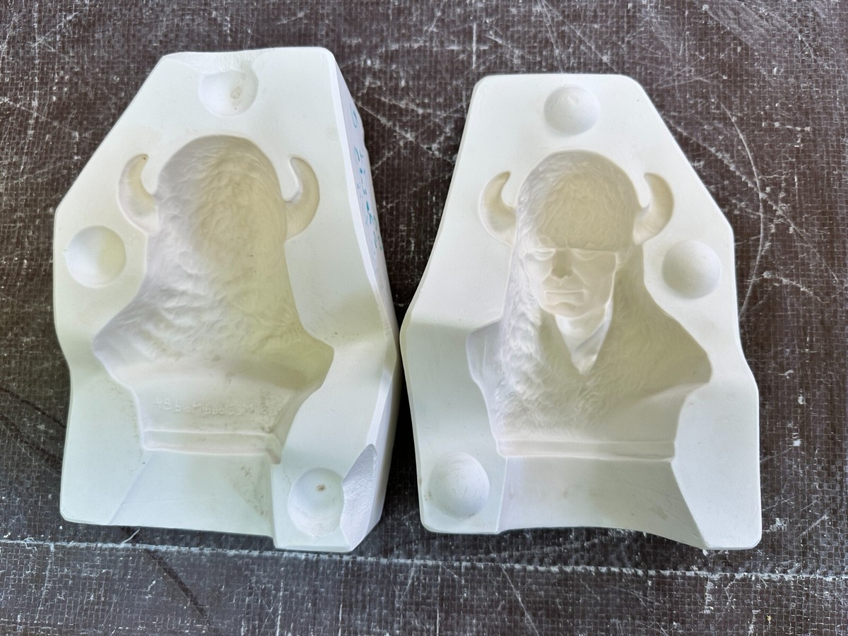 VINTAGE MCCLOUD CERAMIC MOLD #738 CHIEF CRAZY HORSE 5