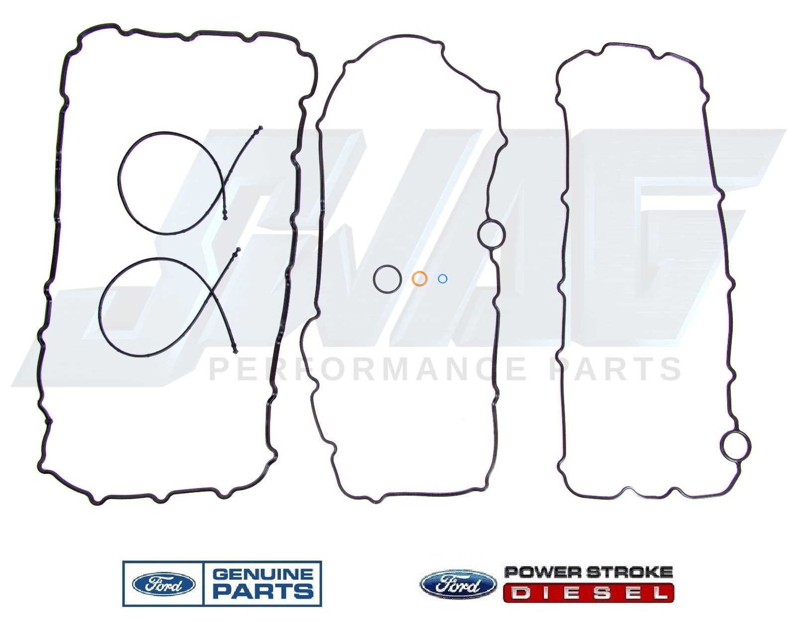 0310 6.0 Powerstroke Diesel Genuine Ford Oil Pan Gasket Set F250 F350