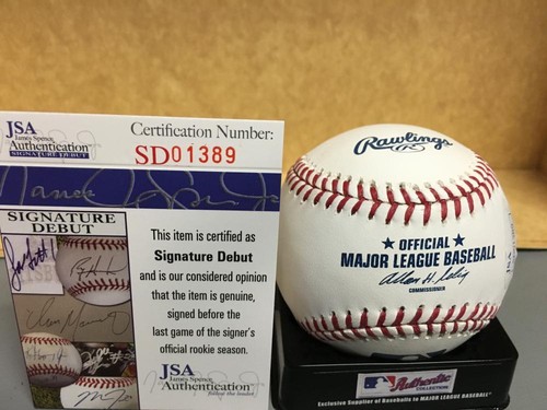 STEVEN STEVE MATZ NEW YORK METS 50TH SIGNATURE DEBUT M.L. SIGNED BASEBALL JSA SD - Picture 3 of 3
