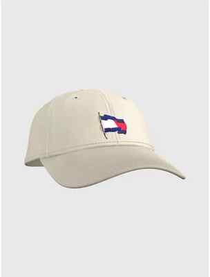 tommy hilfiger flag baseball cap stone as core (beige)