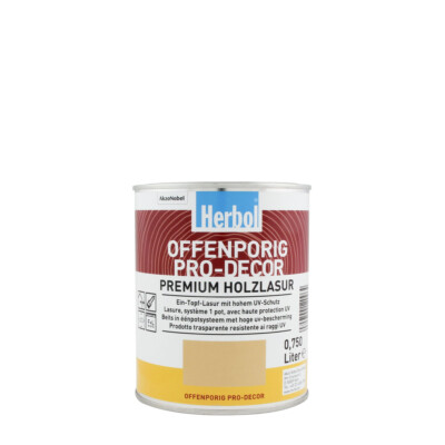 Herbol Offenporig Pro-Decor 750ml, versch. Farben, Holzschutzlasur