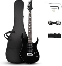 39"Full-Size Electric Guitar, Solid Body HSH Pickups 170 Guitars Beginner Kit