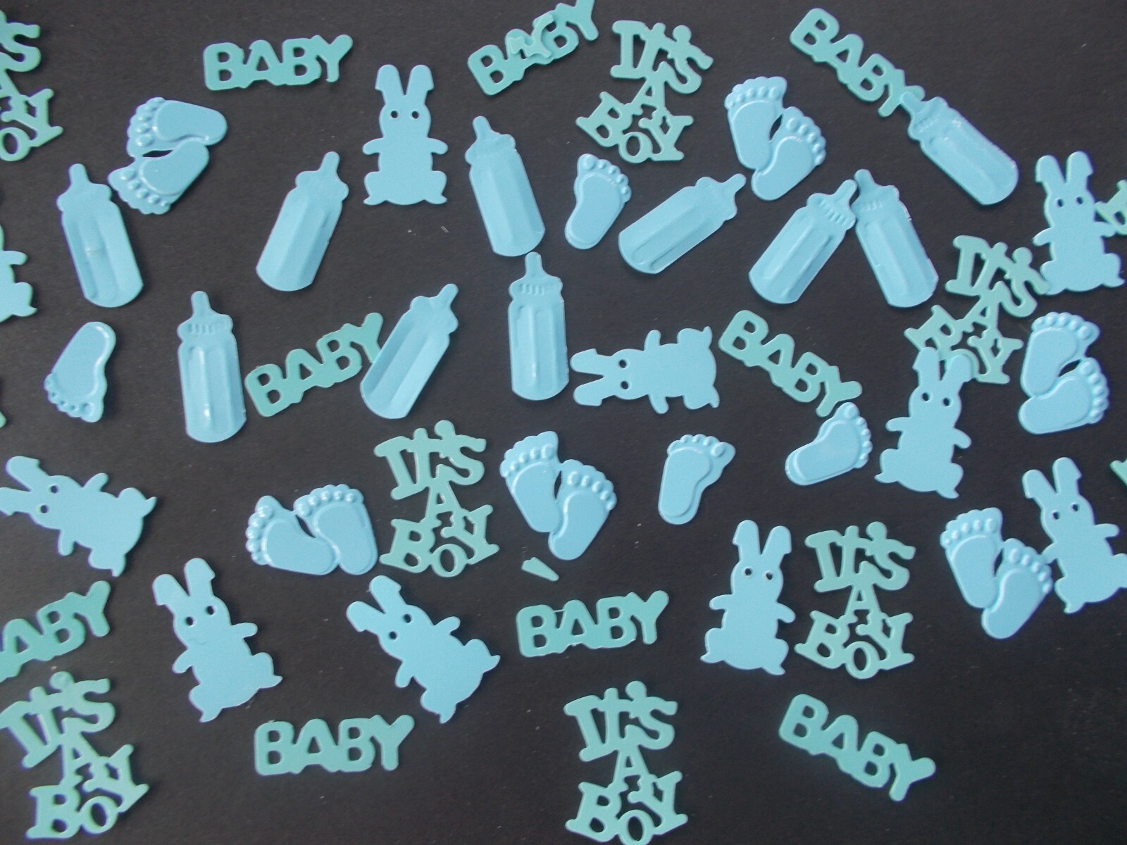 100 BLUE BOY MIXED BABY SHOWER CONFETTI TABLE SPRINKLES DECORATIONS eBay