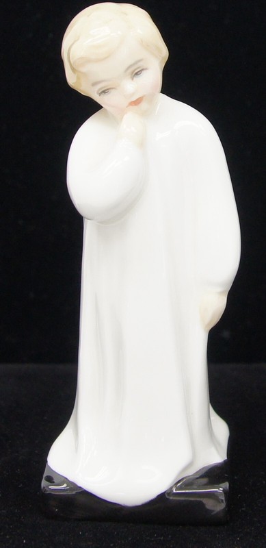 Royal Doulton "Little Boy Bedtime" Porcelain Figurine England BONE CHINA C8949