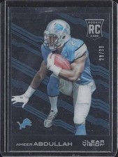 AMEER ABDULLAH 2015 PANINI CLEAR VISION BLUE PARALLEL ROOKIE RC #D 29/99