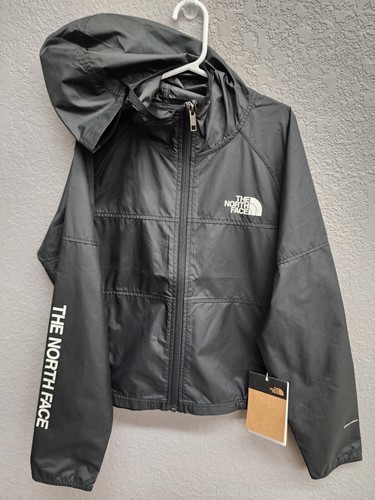 NWT North Face Boys Sz Med 10 Never Stop Black Windwall Wind Breaker Jacket FLAW - Picture 17 of 21