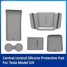 Center console armrest storage box mat for Tesla Model X S