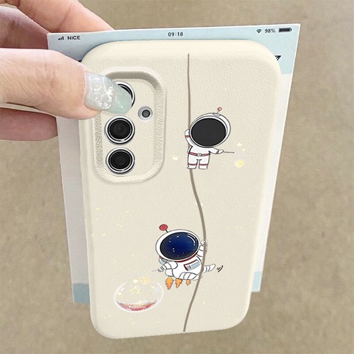 Custodia morbida per Samsung S25 S24 FE S23 Ultra S22 S21 A16 A15 A55 astronauta - Foto 5 di 17