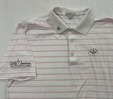 Peter Millar Golf Polo Scotty Cameron Putter Crown & Circle T Logos Large