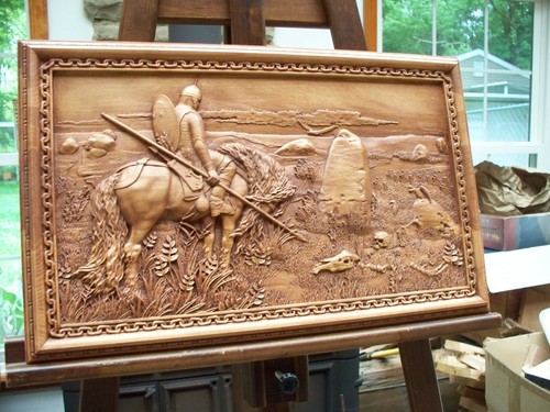The HERO and the Stone of destiny, FATE, sculpture ,basorelief - Picture 6 of 10