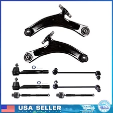 Front Lower Control Arm Tie Rod Sway Bar Suspension For 2008-2013 Nissan Rogue