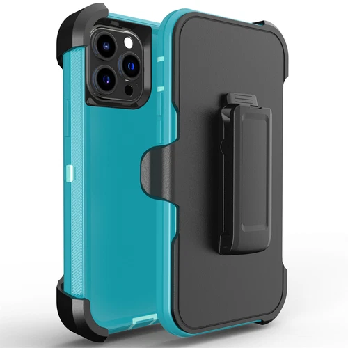 Funda protectora de alta resistencia para iPhone 16 Pro Max 15 14 13 12 11 + funda con clip para cinturón - Imagen 30 de 37