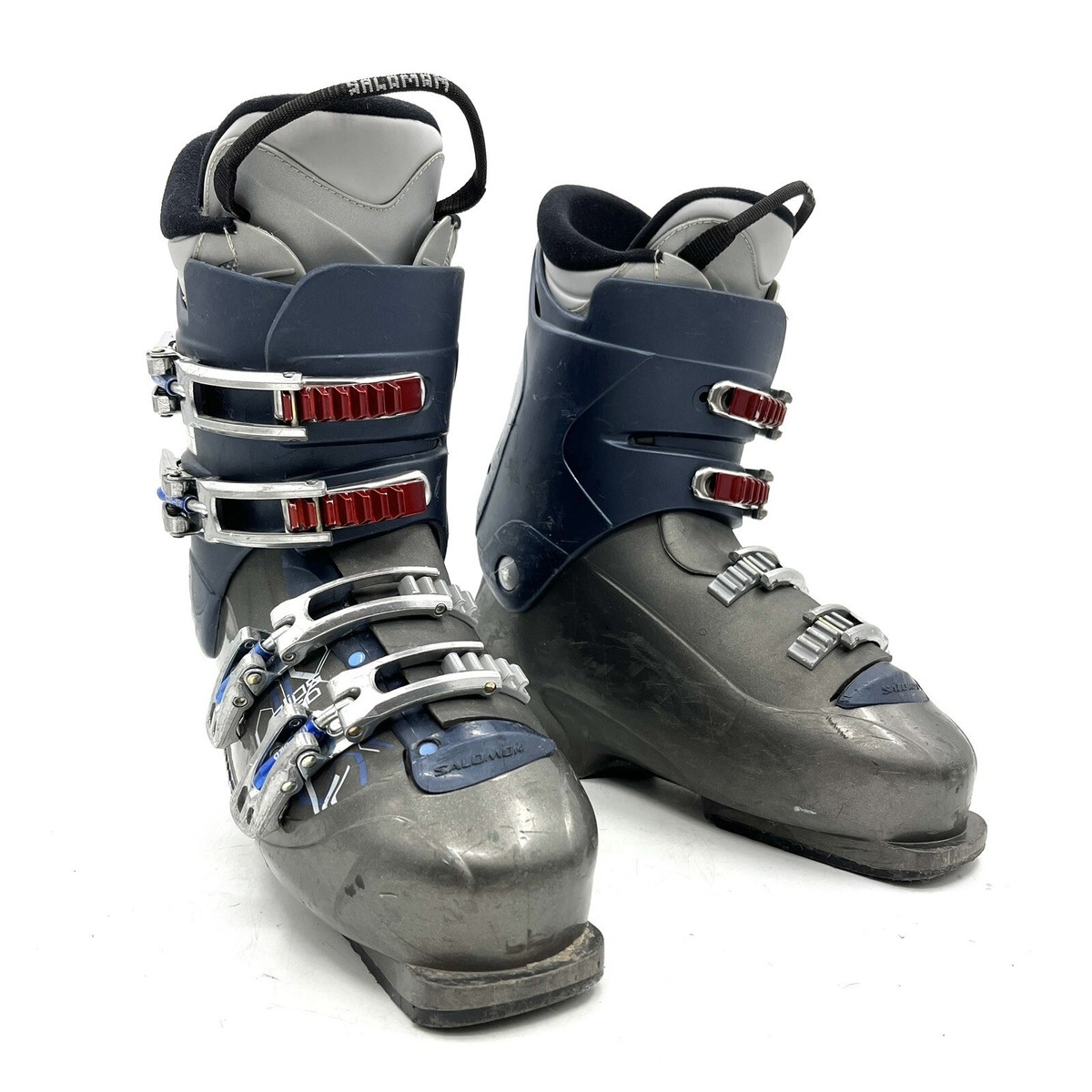 Salomon Elios 550 Blue Gray Downhill Alpine Ski Boots Men's