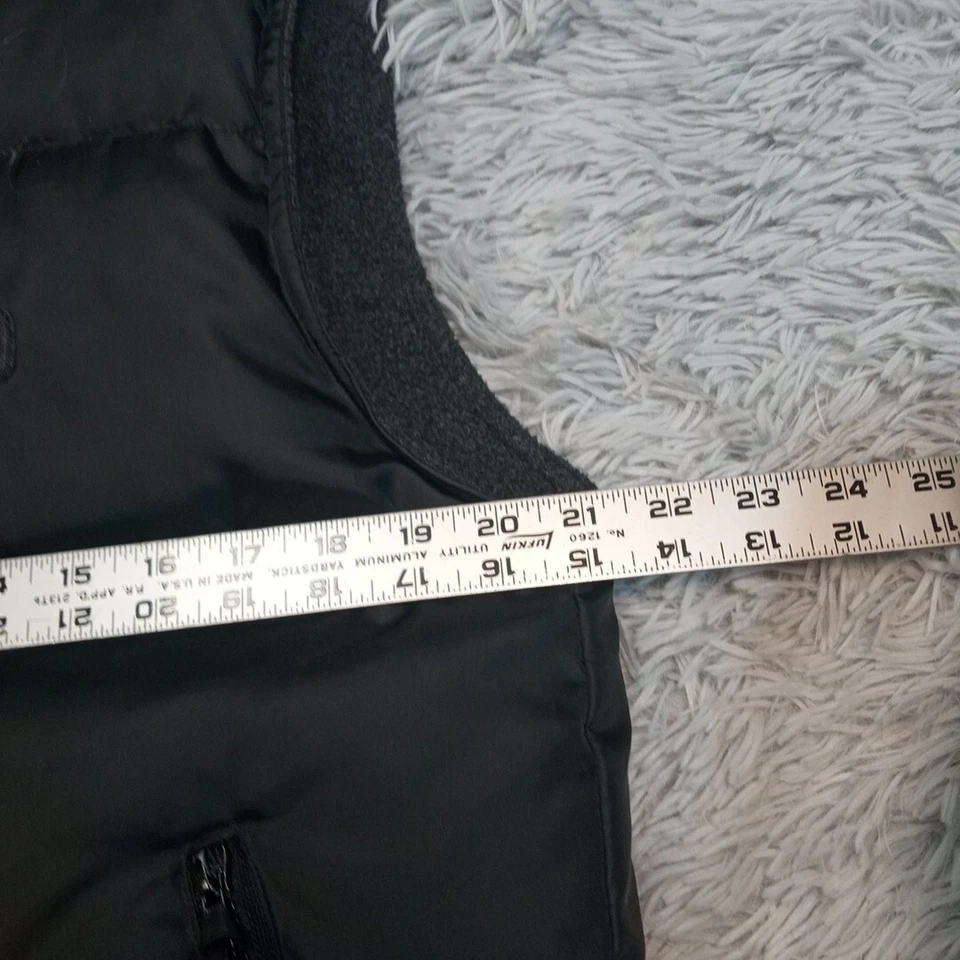 Chaleco Xtreme Air para mujer M negro acolchado Gorpcore plumas bolsillos cremallera Foto 3 de 4