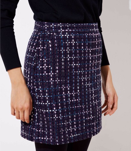 Ann Taylor LOFT Tweed Pocket Shift 
