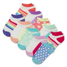 The Children's Place Boys' Big 10 Pack Ankle Socks 2096053, Multi CLR 6053, M 1-
