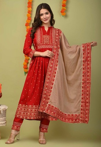 Indian Women Partywear Kurti Pant 