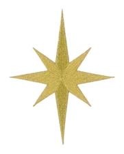 Christmas Nativity Star - Embroidered Metallic Gold - Vestment - Church - 6.5"H