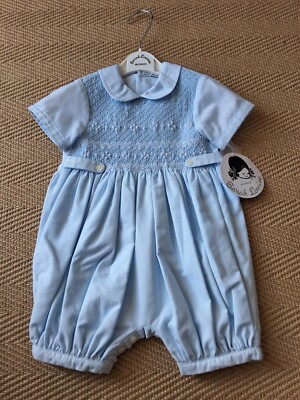 Sarah Louise Baby Junge Strampler blau Alter 12 Monate