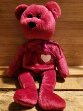 Ty Valentina the Red Bear Beanie Baby Plush Stuffed Animal