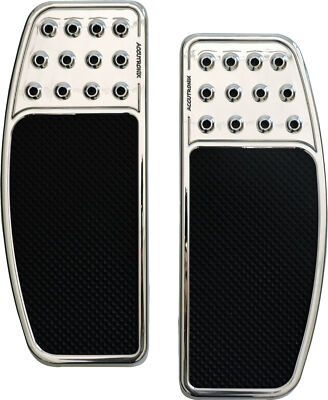Accutronix Original Drilled Billet Floorboard Chrome FBF01-DOC